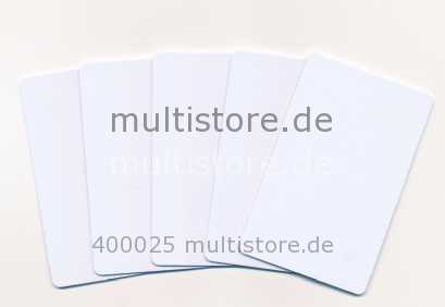 Plastikkarten standard weiß PVC Karten 0,5