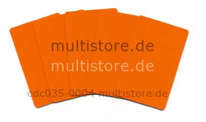 Plus Card Orange eingefärbte PVC Plastikkarten