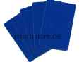 Plastikkarten beidseitig dunkelblau PVC Offset 0,76