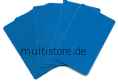 Plastikkarten beidseitig hellblau metallic PVC Offset 0,76 mm